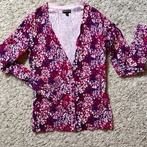 Express Floral Cardigan